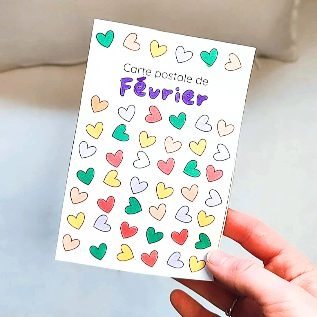 Carte postale de Février