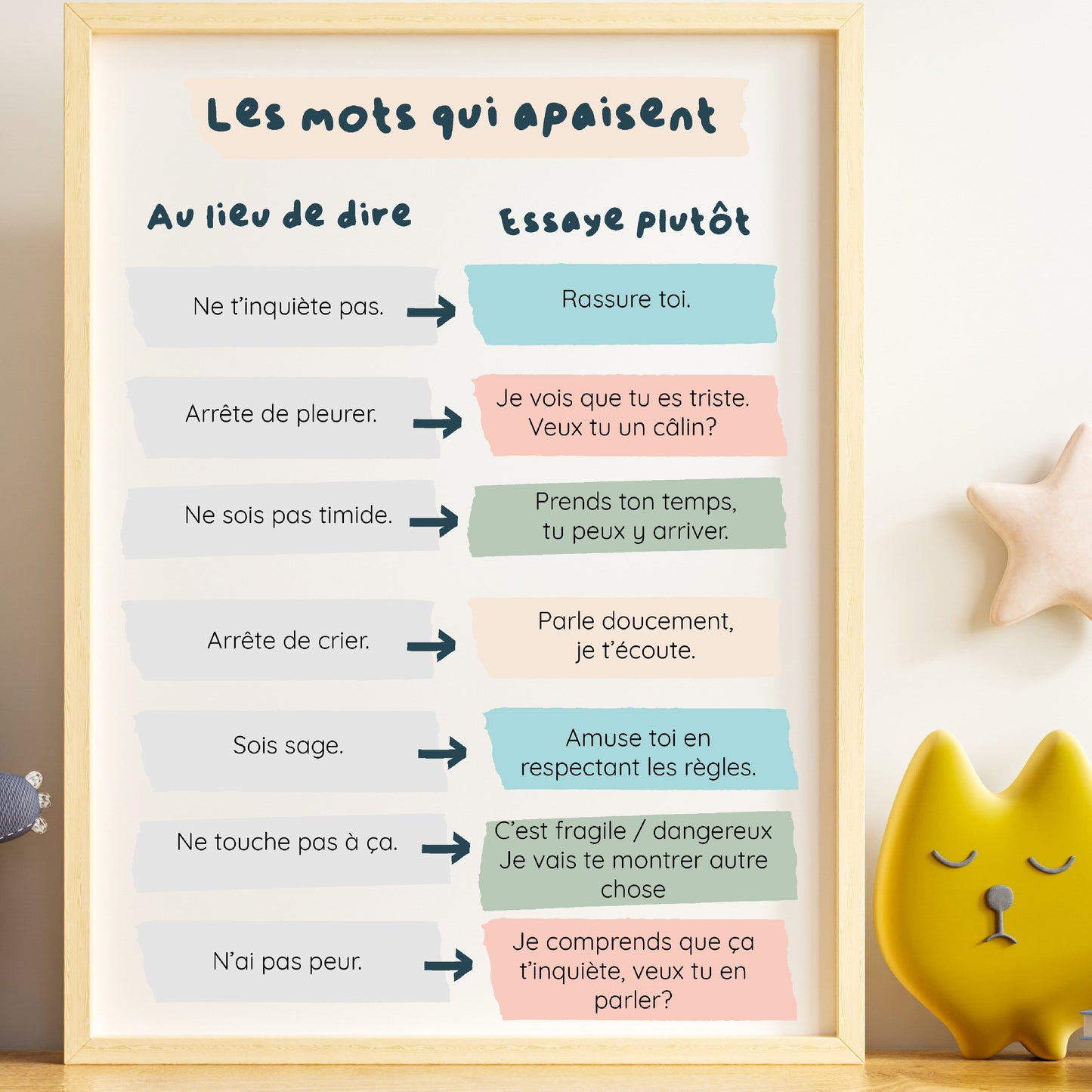 Les mots qui apaisent