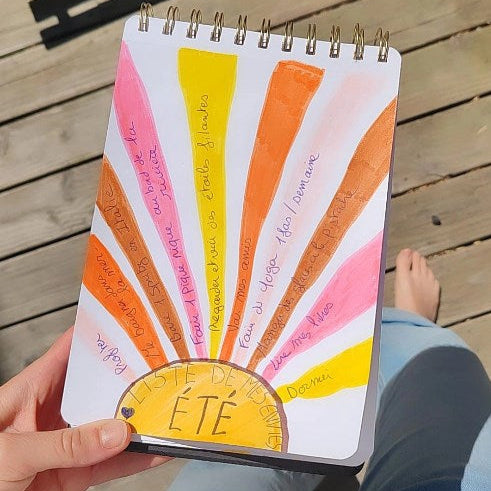 Liste de mes envies été 2025 – Exercice d’Art Journal