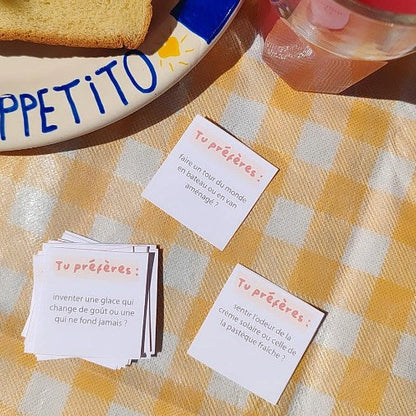 Jeu " Tu préfères " de l'été