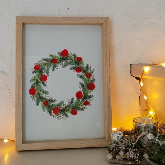 Décembre - Couronne de Noël