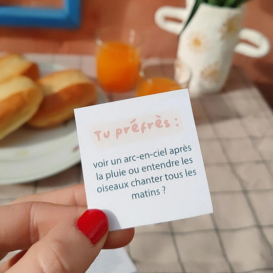 Jeu " Tu préfères " du Printemps