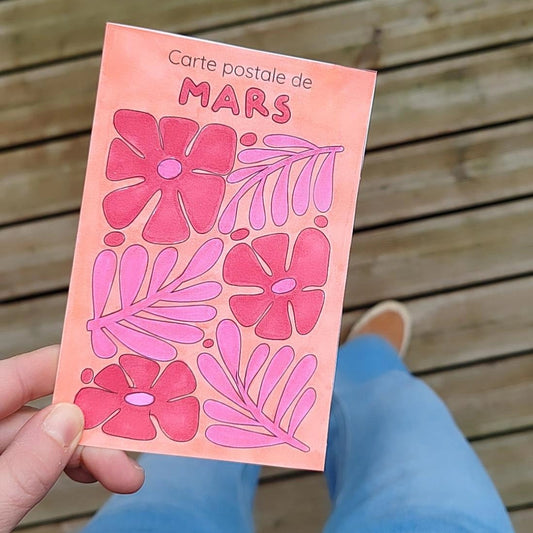 Carte postale de Mars