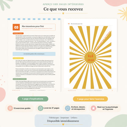 Ralentir cet été  : 15 exercices pour se reconnecter à soi-même ( version téléchargeable)