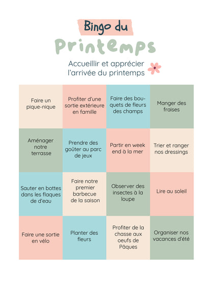 Bingo du Printemps
