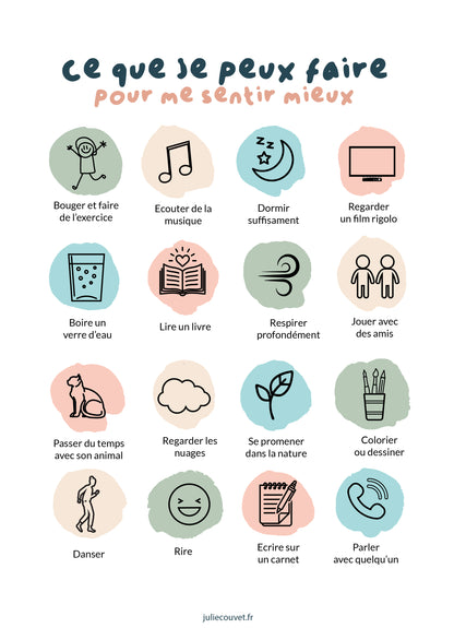 Ce que je peux faire pour me sentir mieux - Enfant