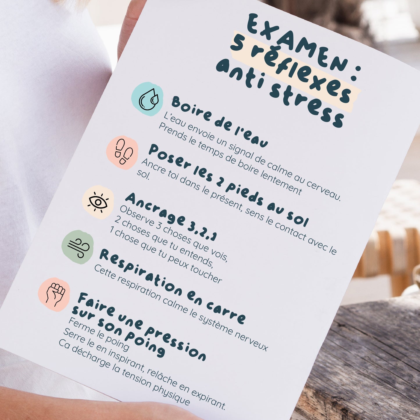 Examen: 5 réflexes anti stress